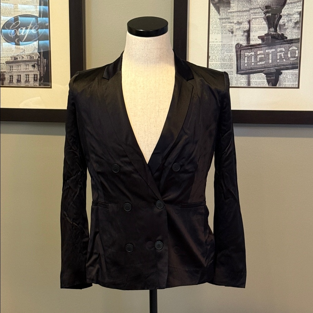 L’Agence - Elegant Black Double-Breasted Women's Jacket